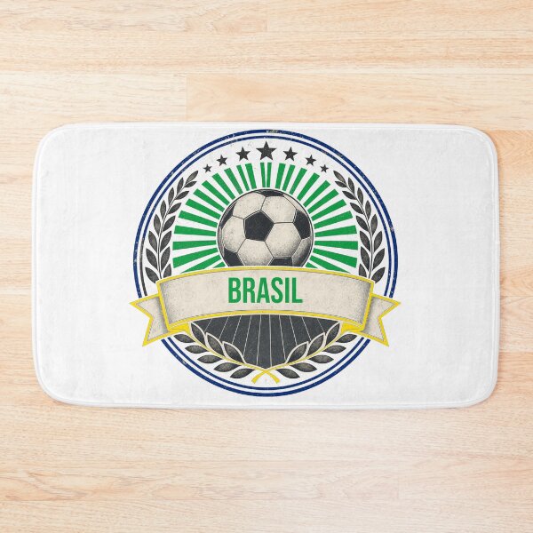 Item preview, Brasil Vintage Soccer Crest — Retro Brazil Football Badge Fan Emblem designed and sold by icemanphotos.