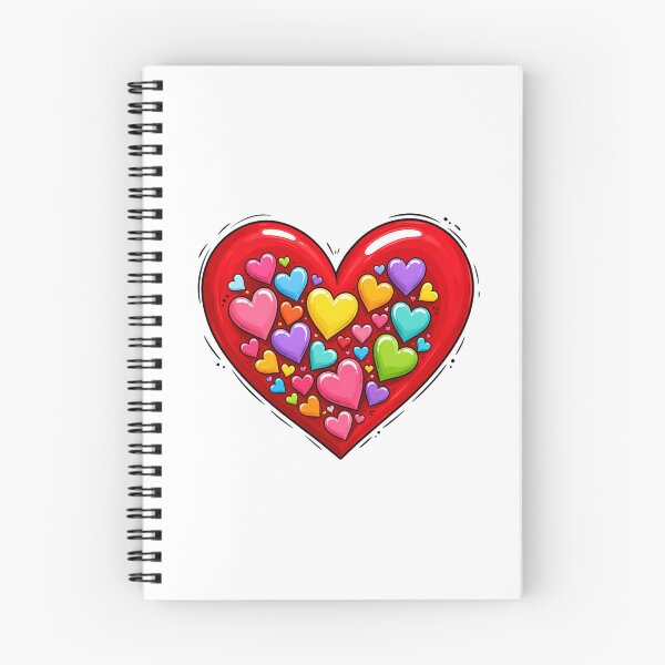 Item preview, Colorful Hearts Inside Heart Cute Love Design designed and sold by KaSenArt26.