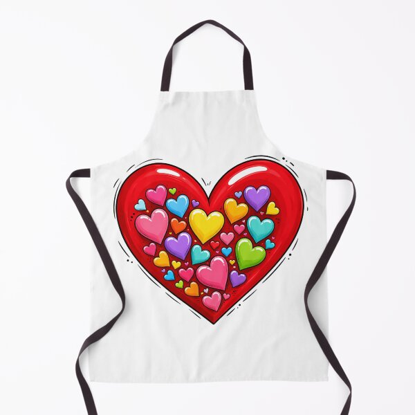 Item preview, Colorful Hearts Inside Heart Cute Love Design designed and sold by KaSenArt26.