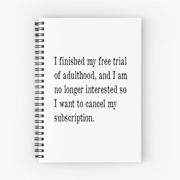 Item preview, Cancel Adulthood Subscription designed and sold by PSCSCo.