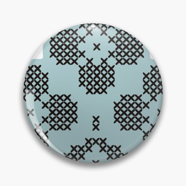 Item preview, Blue Embroidered flowers designed and sold by 102quincey.