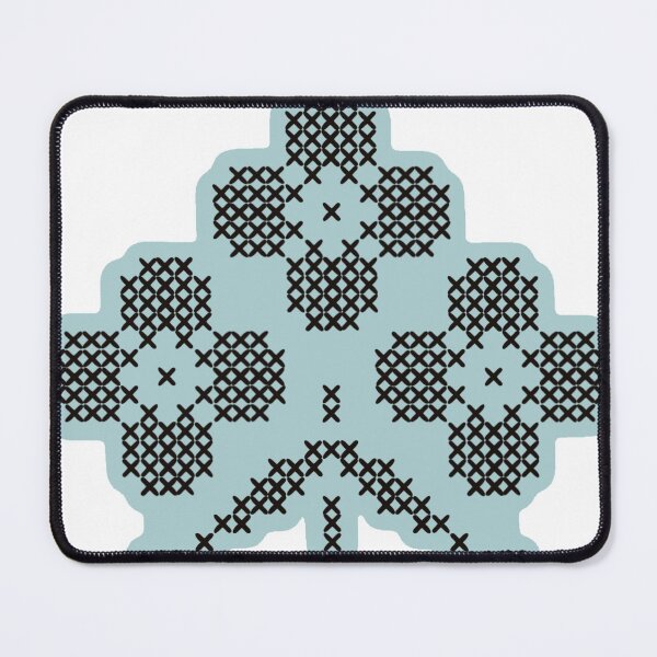 Item preview, Blue Embroidered flowers designed and sold by 102quincey.
