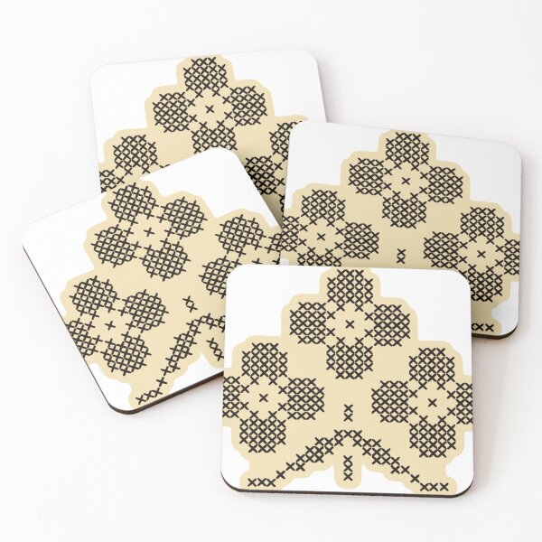 Item preview, Yellow Embroidered flowers designed and sold by 102quincey.