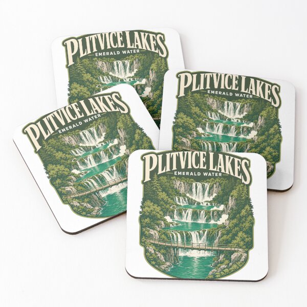 Item preview, Plitvice Lakes Croatia Emerald Water Travel Scene designed and sold by pirminio.