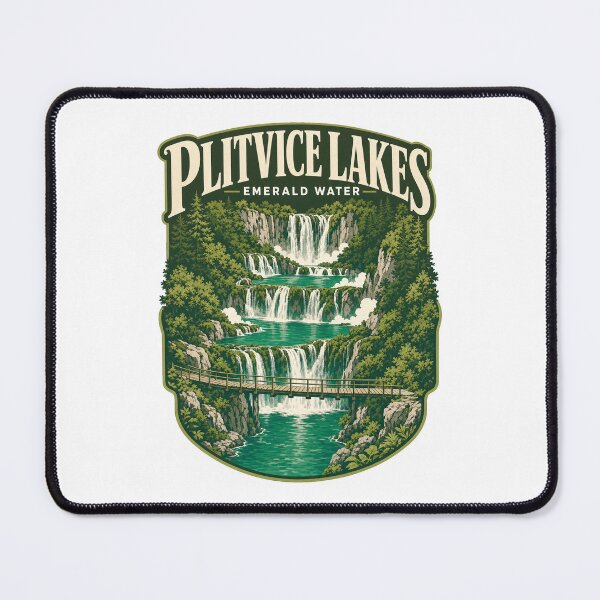 Item preview, Plitvice Lakes Croatia Emerald Water Travel Scene designed and sold by pirminio.