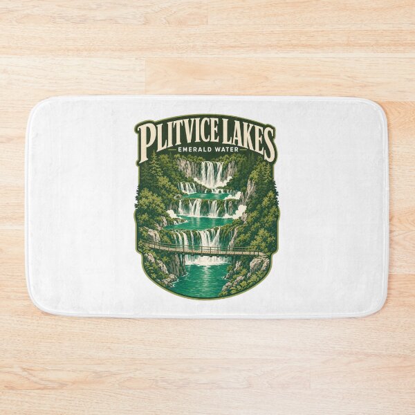 Item preview, Plitvice Lakes Croatia Emerald Water Travel Scene designed and sold by pirminio.