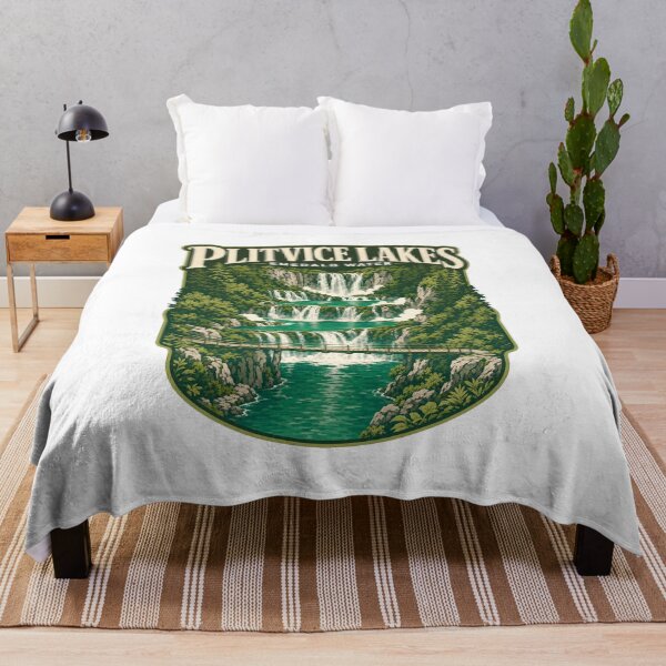 Item preview, Plitvice Lakes Croatia Emerald Water Travel Scene designed and sold by pirminio.