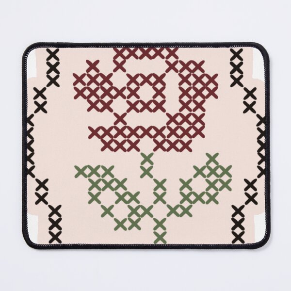 Item preview, Embroidered Rose in Dark red designed and sold by 102quincey.