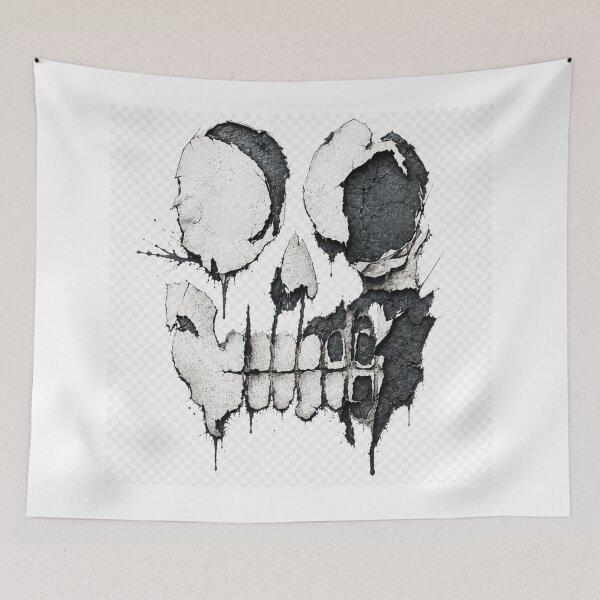 Item preview, Broken Skull Grunge Shirt – Distressed Gothic Skull Art designed and sold by UrbanPrintVibes.