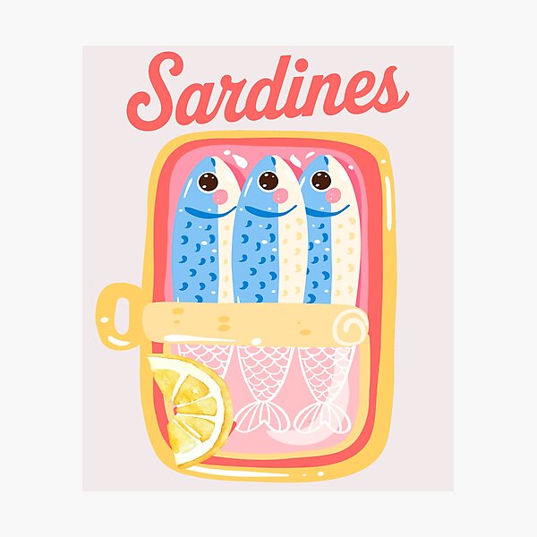 Item preview, Sardines Tinned Fish Retro Pop Art Mediterranean For Men Woman designed and sold by erozzz.