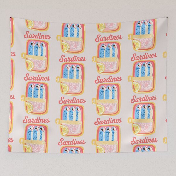 Item preview, Sardines Tinned Fish Retro Pop Art Mediterranean For Men Woman designed and sold by erozzz.