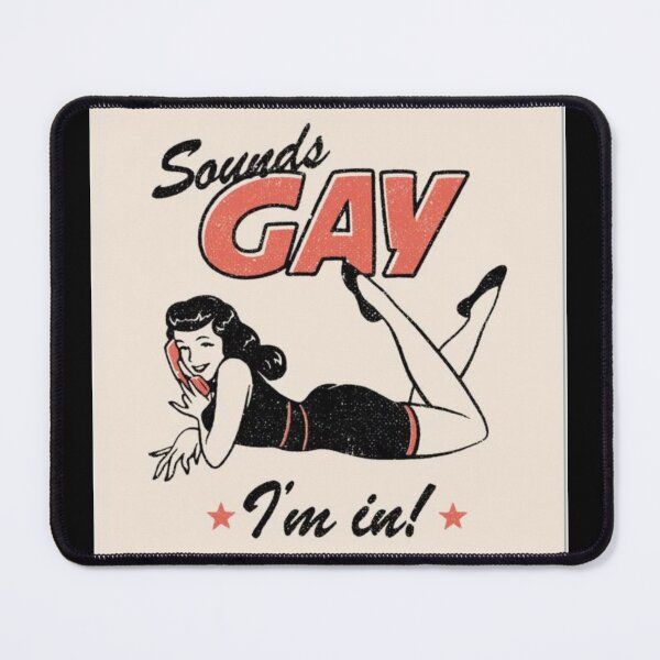 Item preview, Sounds gay i’m in Design, Sapphic Romance Sticker, Retro Queer Love Shirt, WLW Pride Gift for Girlfriend or Wife designed and sold by DEVLUSH.