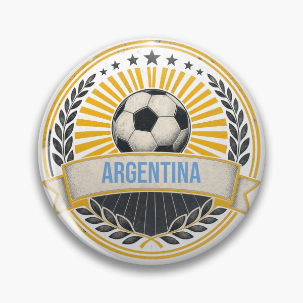 Item preview, Argentina Vintage Soccer Crest — Retro Argentine Football Badge Fan Emblem designed and sold by icemanphotos.