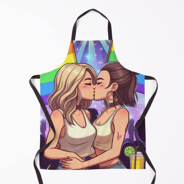 Item preview, Happy Pride! Cute Lesbian Pride Celebration Anime Art | Rainbow Festival LGBTQ+ Shirt, Sticker & Poster designed and sold by DiamondSkyShirt.