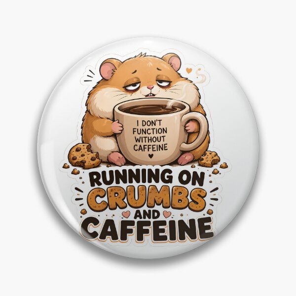 Item preview, Hamster Crumbs and Caffeine Sticker designed and sold by SRY SHOP.