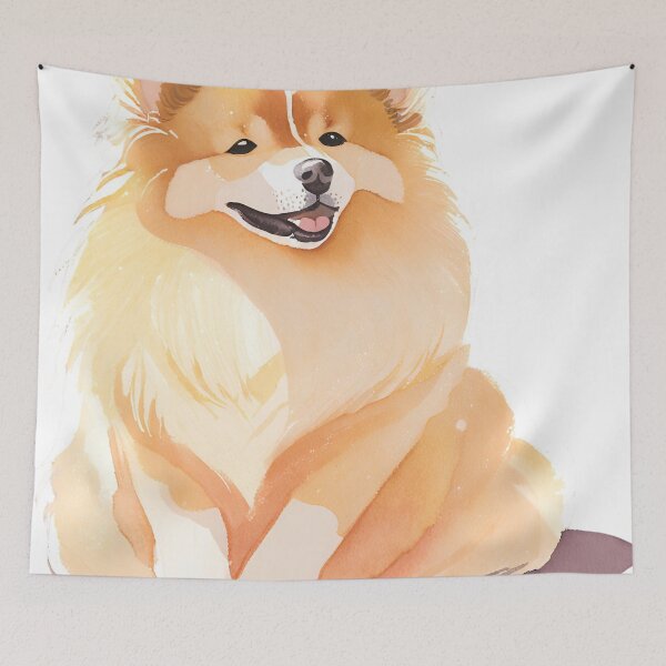 Item preview, Watercolour Finnish Lapphund designed and sold by TheresaNicole.
