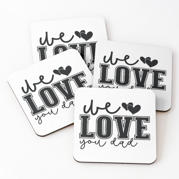 Item preview, We Love You Dad - Cute Fathers Day Retro Vintage Super Husband Family Together Children Born Blessing Cool Gift designed and sold by FuzionRaptor.