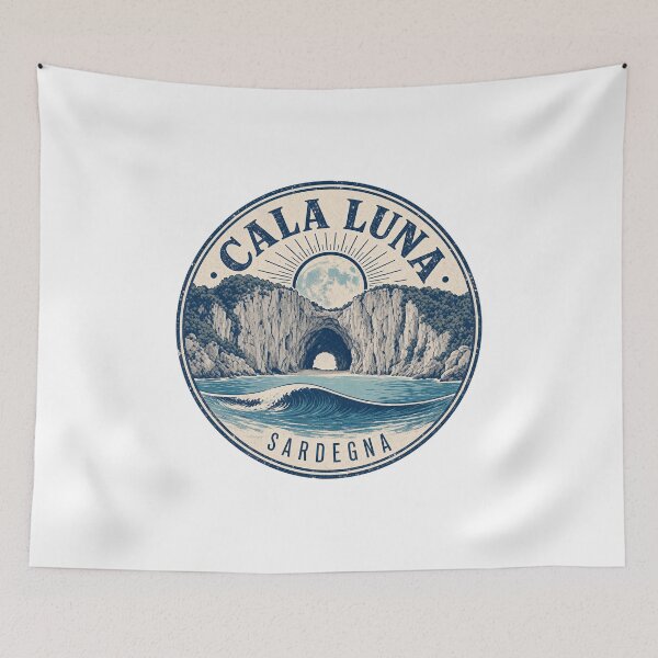 Item preview, Cala Luna Sardinia travel souvenir, Moon Cove designed and sold by pirminio.