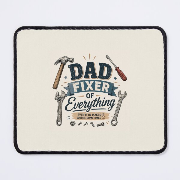Item preview, Funny Dad Fixer of Everything Even If He Makes It Worse - Father's Day Vintage Tools designed and sold by NinaVibeStudio.