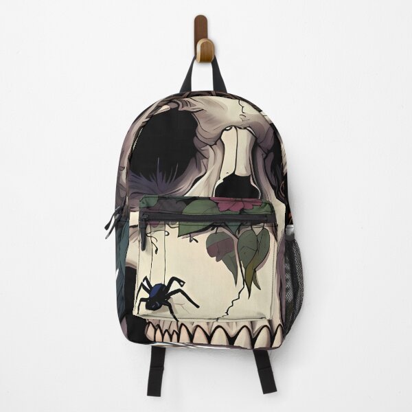 Item preview, Human skull with flowers and forest wildlife designed and sold by By:MarcinK.