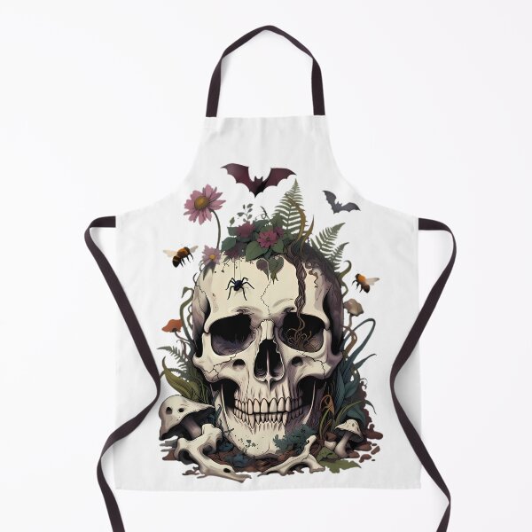 Item preview, Human skull with flowers and forest wildlife designed and sold by By:MarcinK.