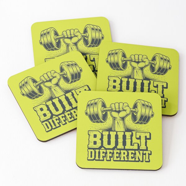 Item preview,  Built different Gym Motivation Dumbbell Shirt designed and sold by Hadamah.