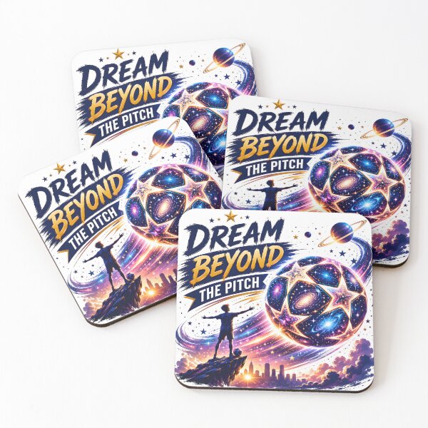 Item preview, Dream Beyond The Pitch | Cosmic Football Soccer Inspiration Design designed and sold by TrueArtVibes.
