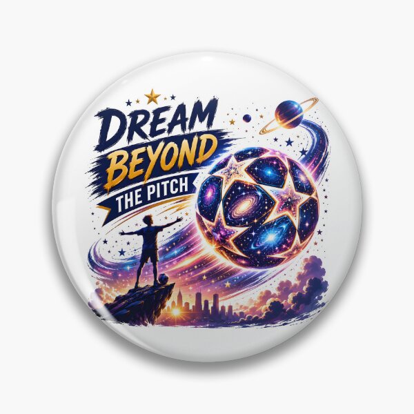 Item preview, Dream Beyond The Pitch | Cosmic Football Soccer Inspiration Design designed and sold by TrueArtVibes.