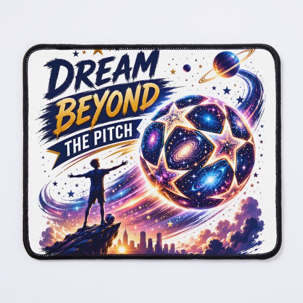 Item preview, Dream Beyond The Pitch | Cosmic Football Soccer Inspiration Design designed and sold by TrueArtVibes.