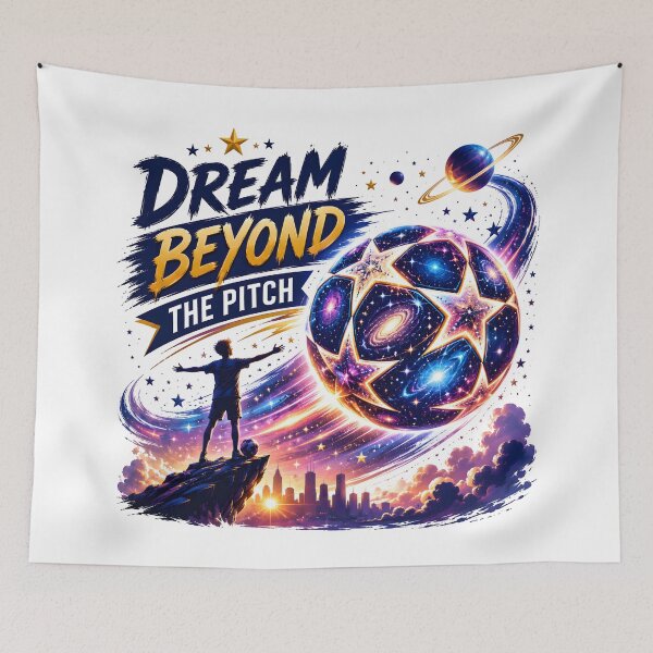 Item preview, Dream Beyond The Pitch | Cosmic Football Soccer Inspiration Design designed and sold by TrueArtVibes.