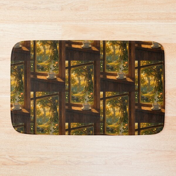 Item preview, Cozy Coffee Window to Fantasy Forest designed and sold by Idealforme.