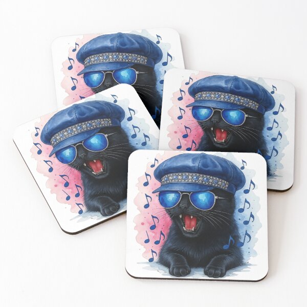 Item preview, Sassy Sasha Singing Cat with Sunglasses and Blue Cap designed and sold by Pioneer Spirit Market.