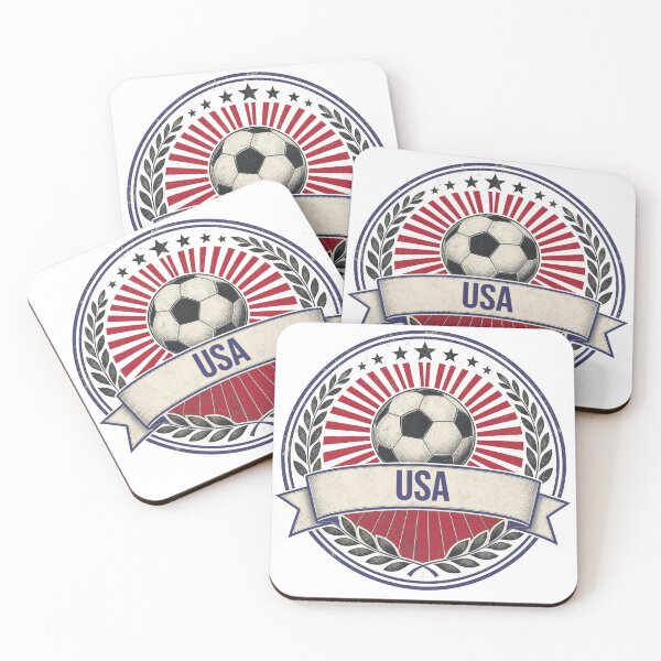 Item preview, USA Vintage Soccer Crest — Retro American Football Badge Fan Emblem designed and sold by icemanphotos.