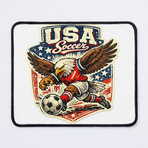 Item preview, USA Soccer Fan eagle designed and sold by Modefissi.