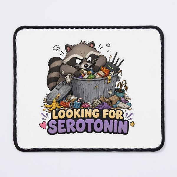 Item preview, Raccoon Looking for Serotonin designed and sold by SRY SHOP.