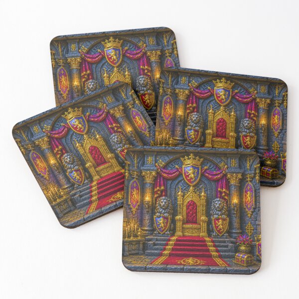 Item preview, Throne of the Lion King | Royal Fantasy Throne Art designed and sold by IGLCreative.