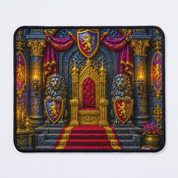Item preview, Throne of the Lion King | Royal Fantasy Throne Art designed and sold by IGLCreative.
