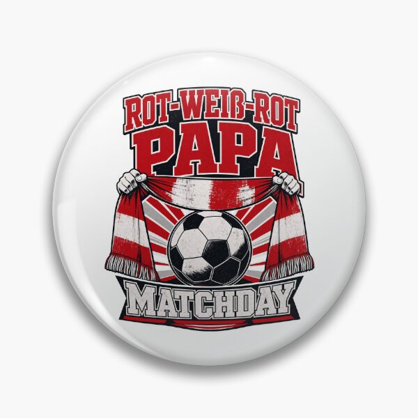 Item preview, Austria Football Dad Red-White-Red Papa Matchday designed and sold by pirminio.