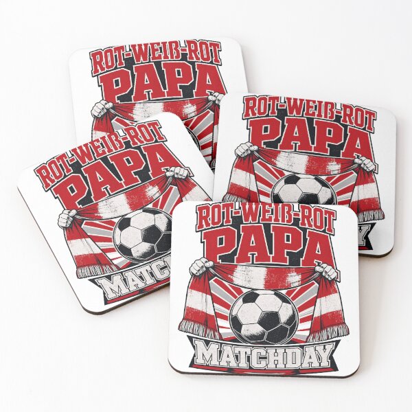 Item preview, Austria Football Dad Red-White-Red Papa Matchday designed and sold by pirminio.