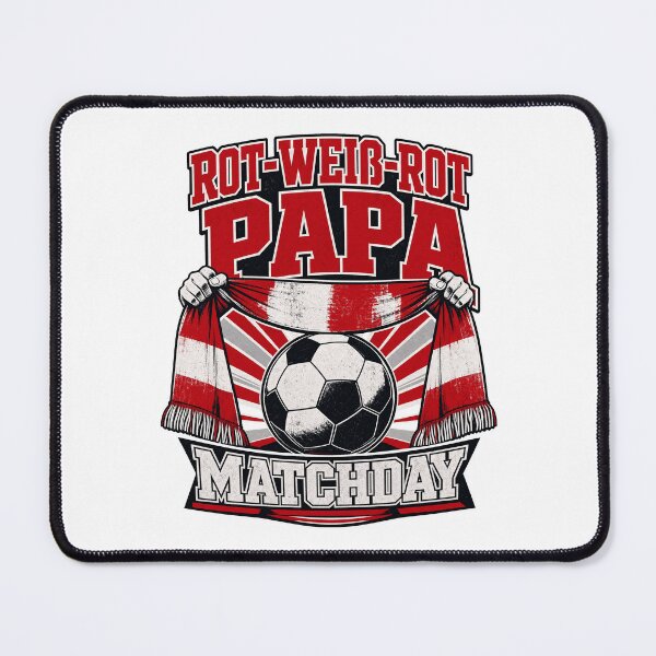 Item preview, Austria Football Dad Red-White-Red Papa Matchday designed and sold by pirminio.