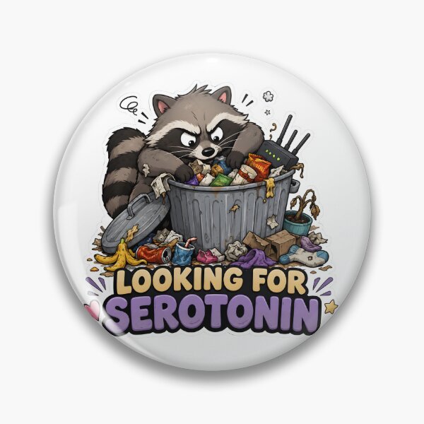Item preview, Raccoon Looking for Serotonin designed and sold by SRY SHOP.