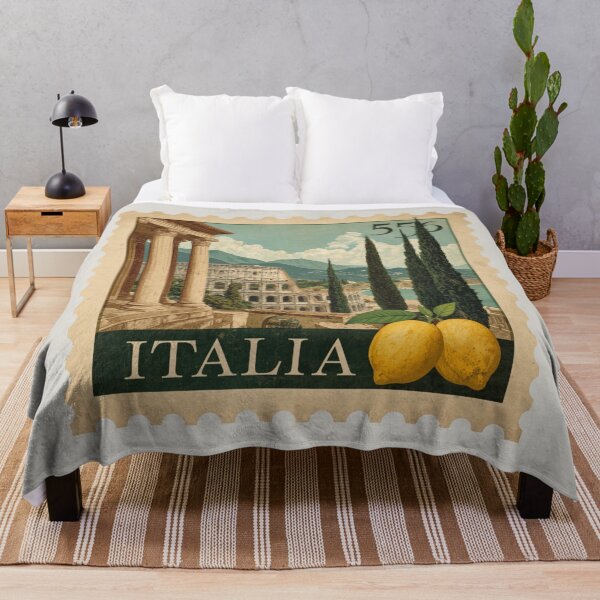 Item preview, Vintage Italy Travel Stamp – Retro Italian Culture, Landmarks & Mediterranean Charm designed and sold by Timeless Decor.