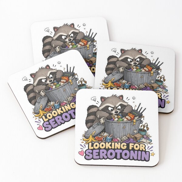 Item preview, Raccoon Looking for Serotonin designed and sold by SRY SHOP.
