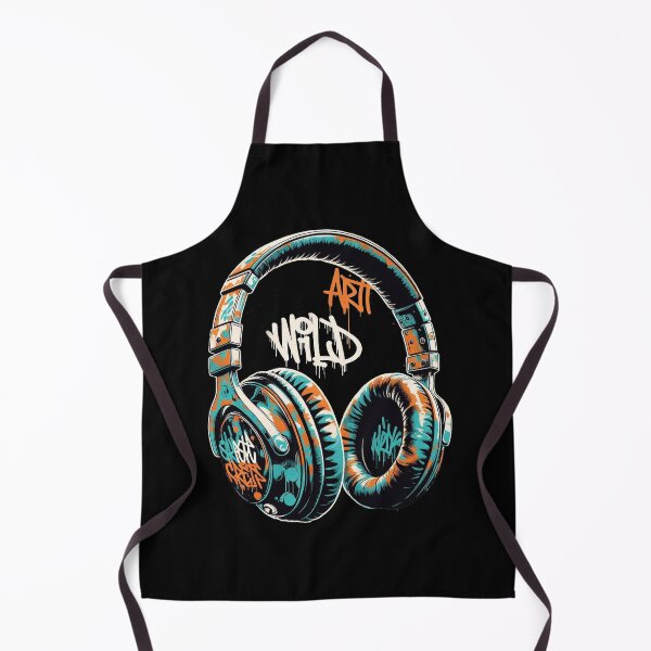 Item preview, Street Art Headphones Gift for Music Lover Birthday designed and sold by PixelQ.