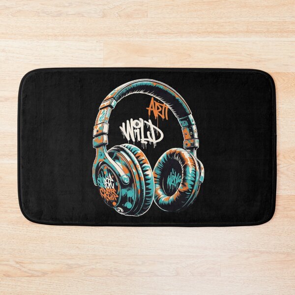 Item preview, Street Art Headphones Gift for Music Lover Birthday designed and sold by PixelQ.