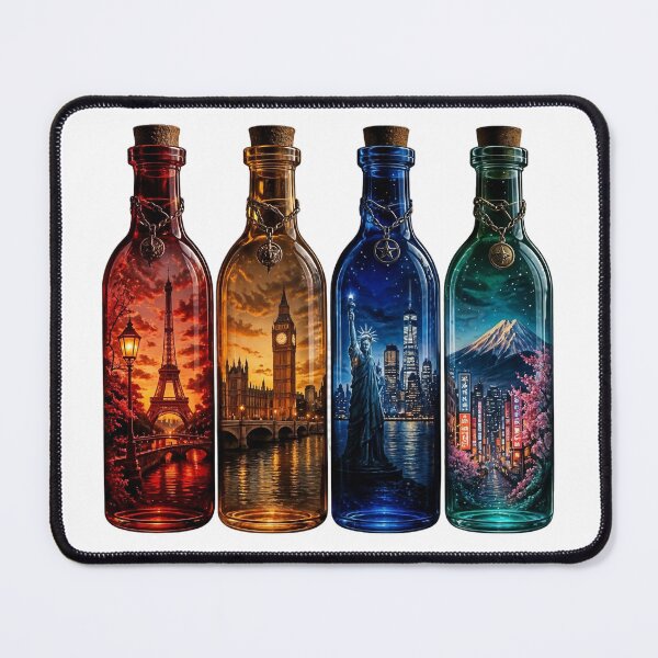 Item preview, World Landmarks in Bottles – Paris London New York Tokyo designed and sold by Pioneer Spirit Market.