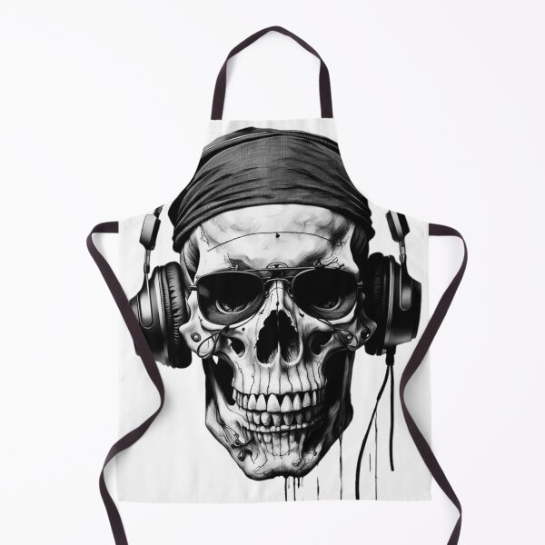 Item preview, The Modern Corsair: Pirate Skull with Headphones designed and sold by rgagliardi2017.