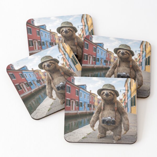 Item preview, Sloth Tourist Visits Burano, Italy designed and sold by Tridentulus.