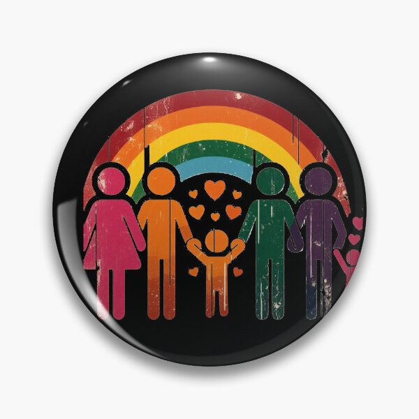 Item preview, LGBTQ+ Family Pride Rainbow Design | Inclusive Retro Pride Family Art | Gay Parents, Love & Equality Shirt, Sticker & Poster designed and sold by DiamondSkyShirt.