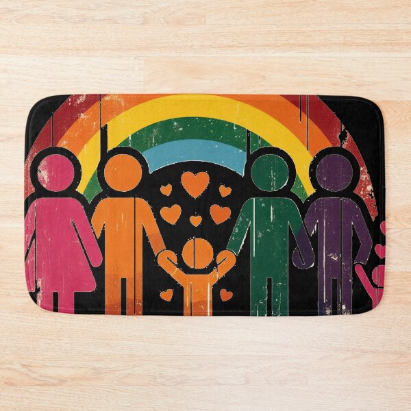 Item preview, LGBTQ+ Family Pride Rainbow Design | Inclusive Retro Pride Family Art | Gay Parents, Love & Equality Shirt, Sticker & Poster designed and sold by DiamondSkyShirt.